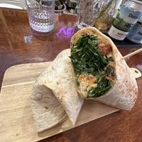 hummus wrap  at La Oveja Negra in Madrid