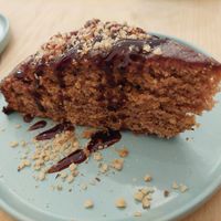 Carrot cake at La Oveja Negra in Madrid