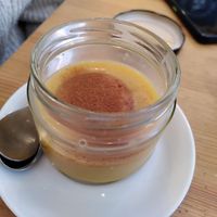 Natillas at La Oveja Negra in Madrid