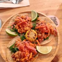 Tacos de jackfruit at La Oveja Negra in Madrid