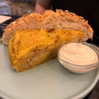 Pincho de tortilla at La Oveja Negra in Madrid