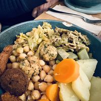 Madrid stew (cocido madrileño )  at La Oveja Negra in Madrid