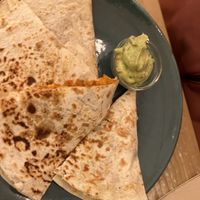 Seitan quesadilla   at La Oveja Negra in Madrid