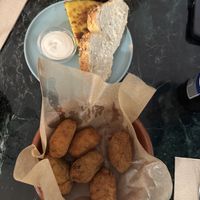 croquettas y Tortilla espanola  at La Oveja Negra in Madrid