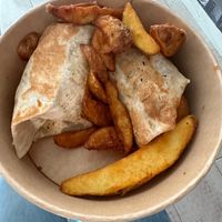 Seitan wrap at La Oveja Negra in Madrid