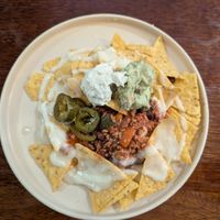 Nachos at La Oveja Negra in Madrid