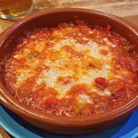 Ratatouille with cheese at La Oveja Negra in Madrid