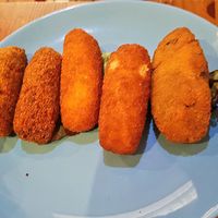 Croquettas at La Oveja Negra in Madrid