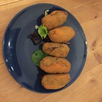 Spinach croquettes  at La Oveja Negra in Madrid