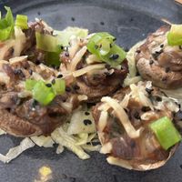 stuffed mushrooms   at La Oveja Negra in Madrid