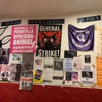 Posters at La Oveja Negra in Madrid