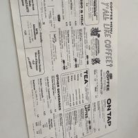 Menu  at Bandit Coffee Co in St Petersburg