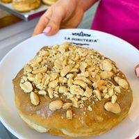 Vegan Peanut butter donut at La Donuteria in Trnava