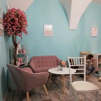 Inside at La Donuteria in Trnava