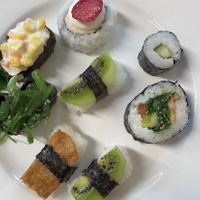 Vegan sushi from the buffet  at Luckiefun's - Seinaejoki in Seinaejoki