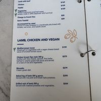 Menu  at OPA Greek Bistro in Puerto Vallarta