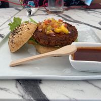 VEGAN Churi-burger  at The Sunny Side Cafe - Station 1 in Boracay