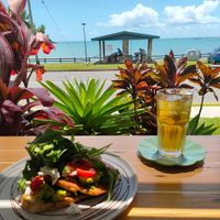 Smashed avo at Fat Frog in Cannonvale
