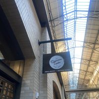 Small Batch - Artisan Goods Signage with Ferry Skylights  at Epicurean Trader in San Francisco