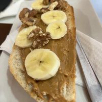 Peanut dream tostada!   at Aurinko Coffee & Restobar in Garrucha