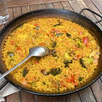 Vegan paella   at El Secreto de Loreto in Denia