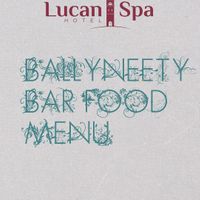Menu 1 at Lucan Spa Hotel Dublin in Lucan