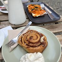 Cinnamon Bun and Salomon bread   at Lagom in Bremen