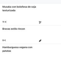 Vegan options  at El Rincón Del Campus in Albacete