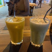 Delicious juices  at Néctar Comida Afetiva in Itacare