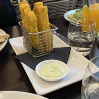 Amazing polenta chips with garlic aioli  at The Gate - Islington in London