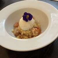 Pear and plum crumble   at The Gate - Islington in London