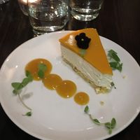 Mango vegan cheesecake at The Gate - Islington in London