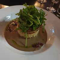 risotto cake with mushrooms  at The Gate - Islington in London