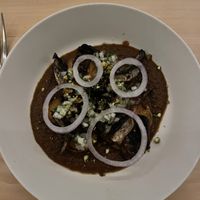 Mushroom, sweet potato and black bean purée   at MARTi in San Miguel De Tucuman