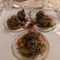 Kale & onion tacos at Fourways Restaurant & Inn in Hamilton
