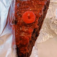 Raspberry choco cake  at La Baloss in Milan