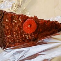 Raspberry choco cake  at La Baloss in Milan