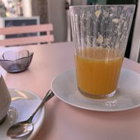 Orange juice   at La Baloss in Milan