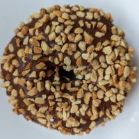 peanut chocolate cake at Delicious Donuts in Portland