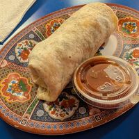 Vegan breakfast burrito (small) at Delicious Donuts in Portland