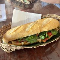 Veggie sandwich   at Break for a Bread in Luang Prabang