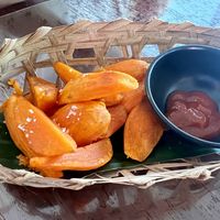 Sweet potato fries   at Break for a Bread in Luang Prabang