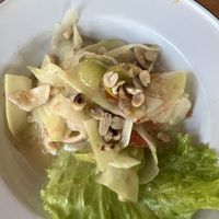 Papaya salad   at Break for a Bread in Luang Prabang