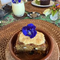 Vegan carrot cake and pineapple smoothie. Chocolate cake not vegan.   at Joo Chiat Café - ジュー・チャット・カフェ in Ishigaki