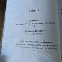 Speisekarte at Bodhi in Nuremberg