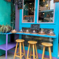 Outside at Maya's Corner Cafe in Istanbul