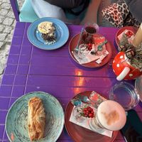 spinach pie + cookie  at Maya's Corner Cafe in Istanbul