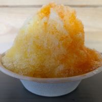pineapple and passion fruit at Rainbow House Shave Ice in Kahuku