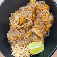 Thin pad Thai noodles at Padthaiwok in Zaragoza