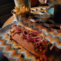 Vegan hotdog at Electric Circus in Dublin